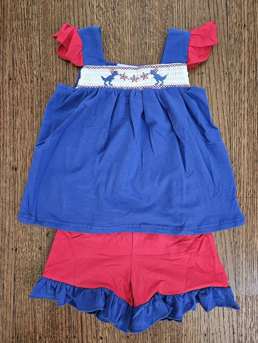 Rylee Faith Patriotic Dino Set 🇺🇸 Size 2